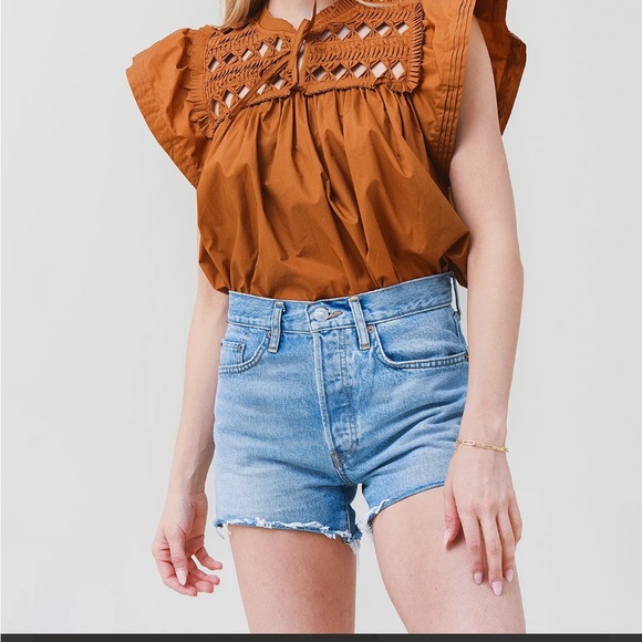 RE/DONE 70’s high rise shorts NWT